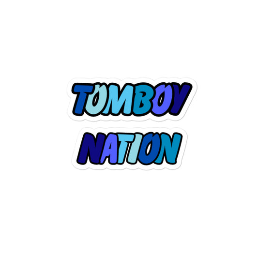 Tomboy Nation Bubble Letter Sticker