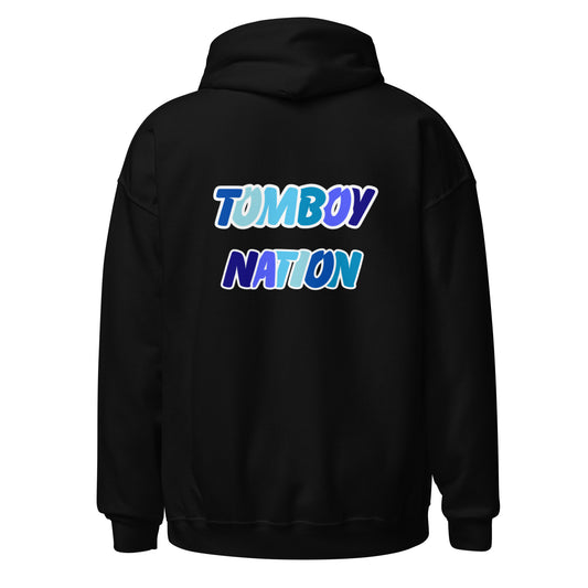 Tomboy Nation Black Bubble Letter Hoodie
