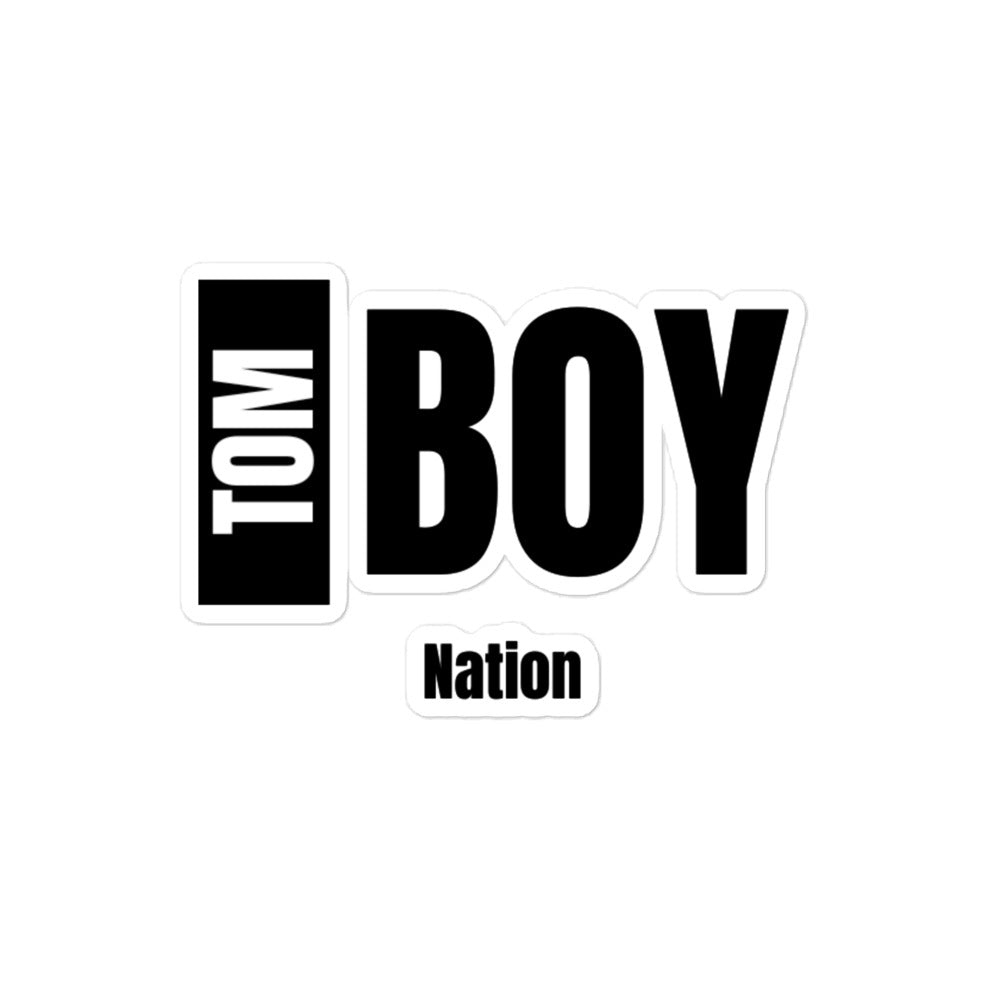 Tomboy Nation Block Sticker