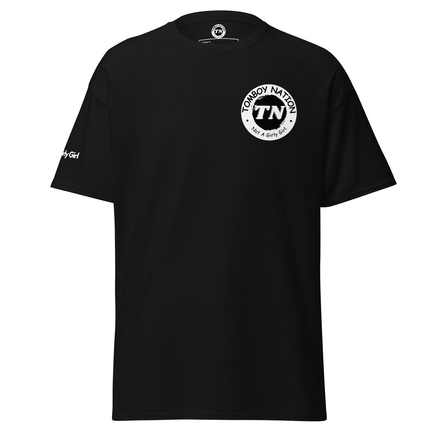 Tomboy Nation Black Overlap Tee