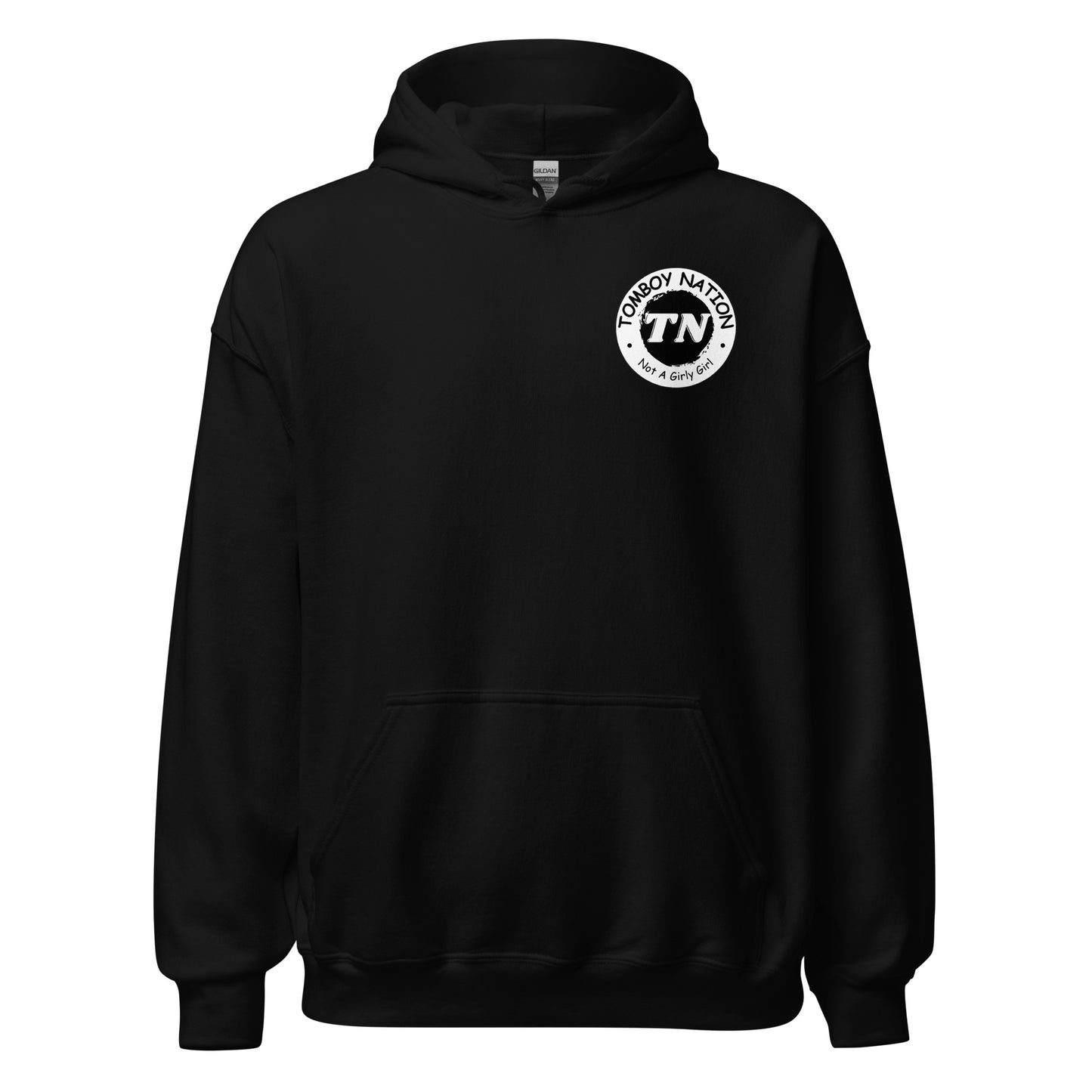 Tomboy Nation Black Bubble Letter Hoodie