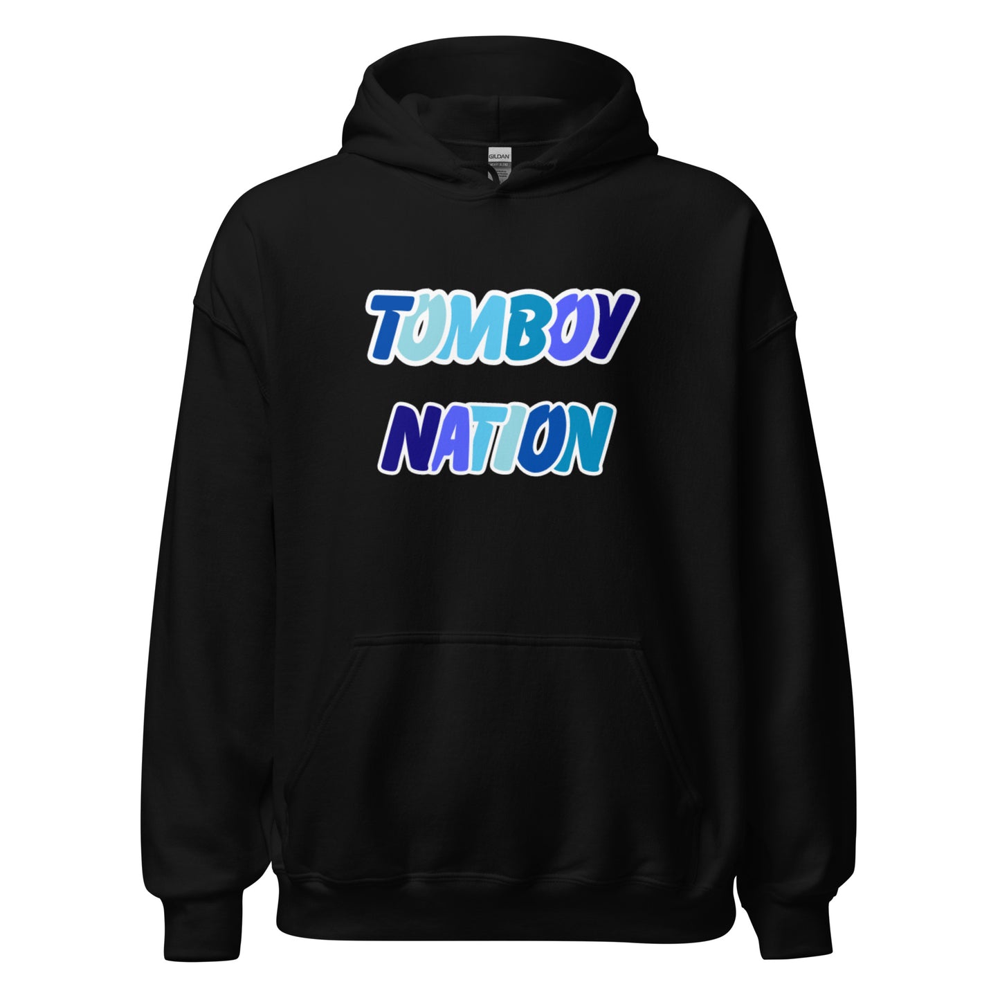 Tomboy Nation Black Bubble Letter Hoodie