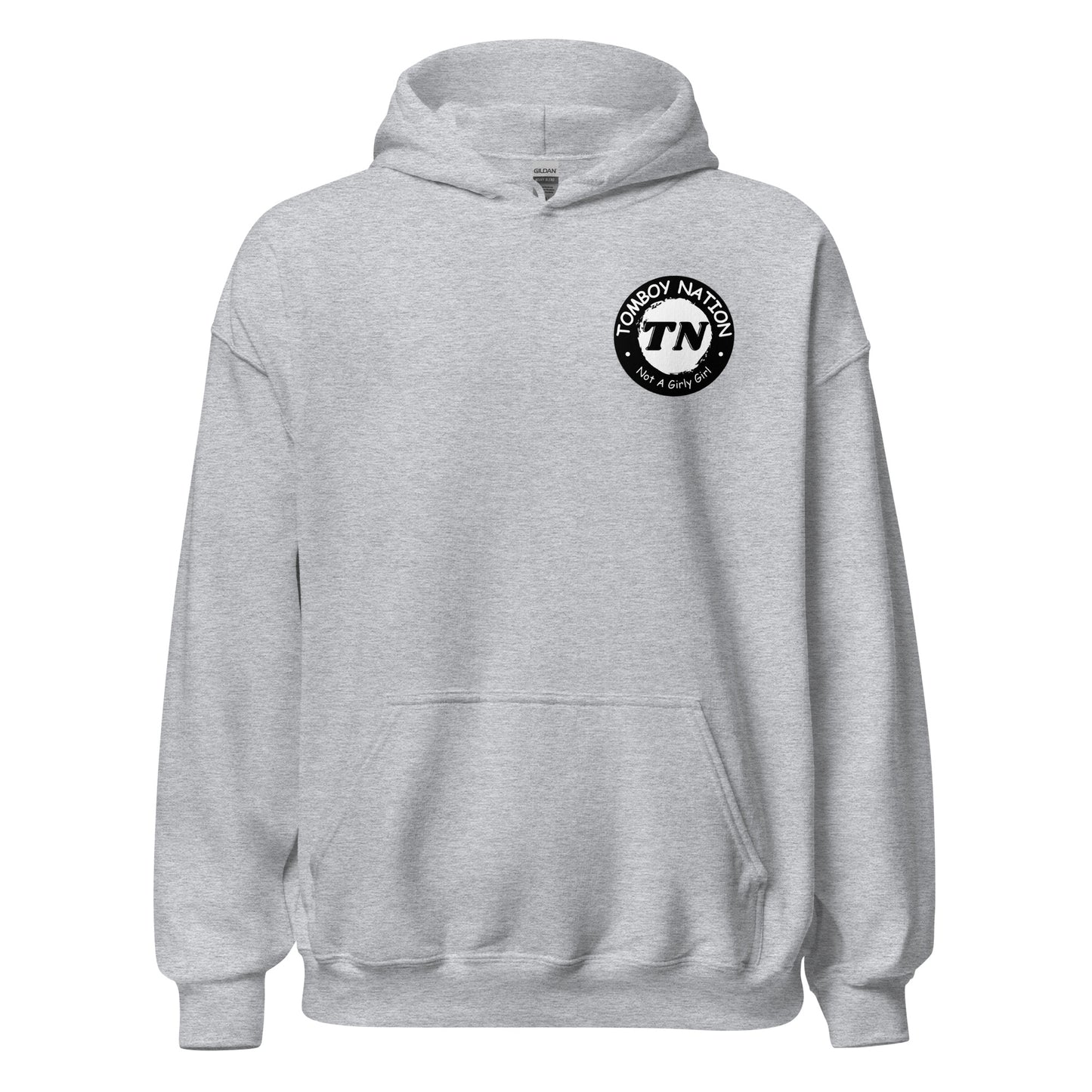 Tomboy Nation Grey Flower Hoodie