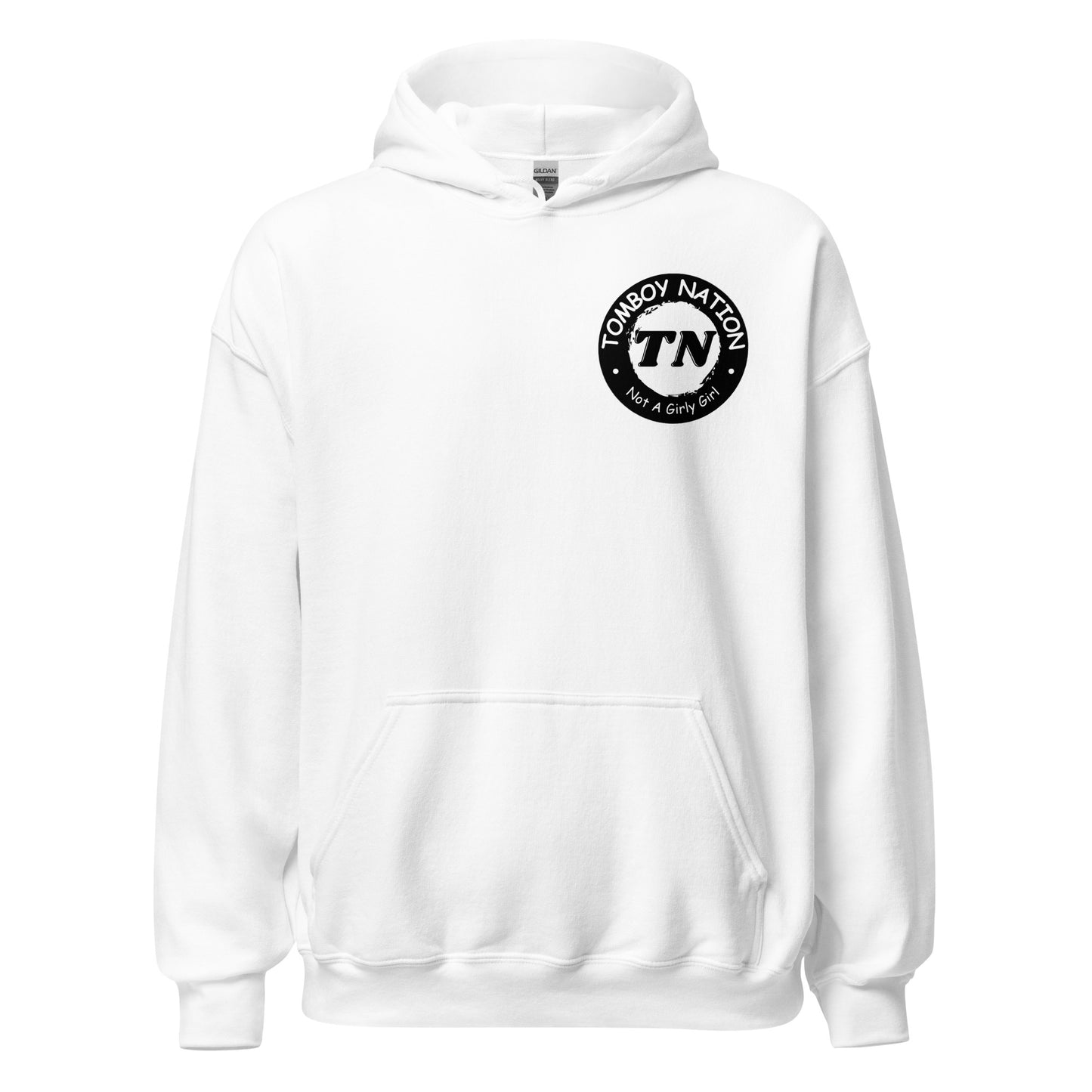 Tomboy Nation White Spotty Hoodie