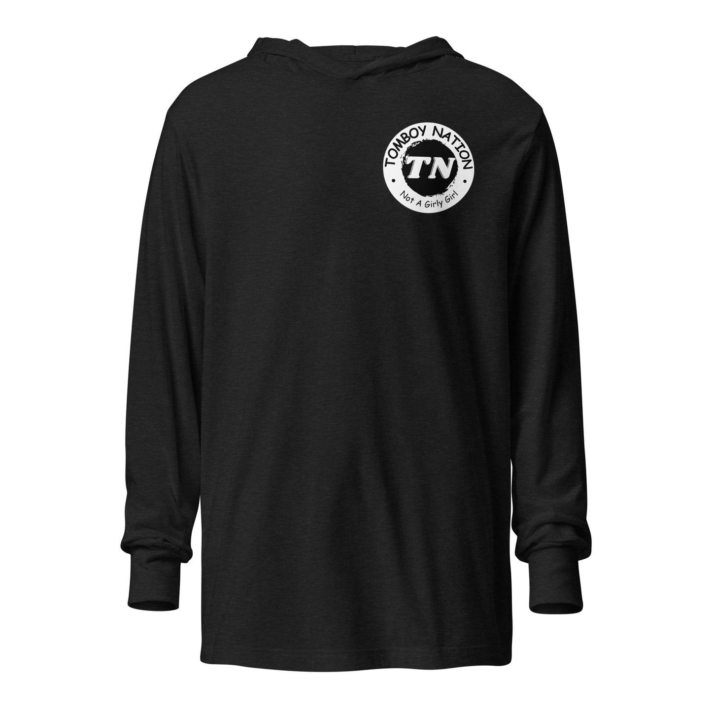 Tomboy Nation Black Original Hooded Long-Sleeve Tee